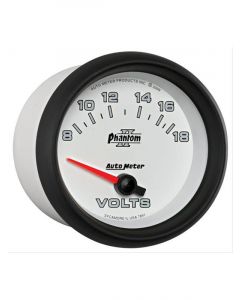 Auto Meter 2-5/8" Voltmeter, 8-18V, Air-Core, Phantom II