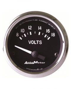 Auto Meter 2-1/16" Voltmeter, 8-18V, Air-Core, Cobra