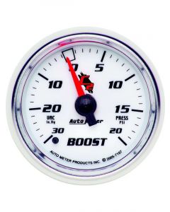Auto Meter 2-1/16" Boost/Vacuum, 30 In HG/20 PSI, Mechanical, C2