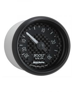 Auto Meter 2-1/16" Boost/Vacuum, 30 In HG/30 PSI, Mechanical, GT