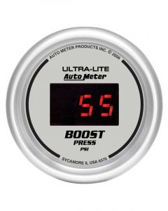 Auto Meter 2-1/16" Boost, 5-60 PSI, Ultra-Lite Digital LED