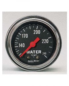 Auto Meter 2-1/16" Water Temp, 120-240 °F, Mechanical, Traditional Chrome