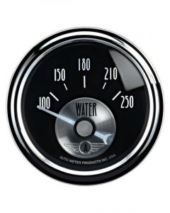 Auto Meter 2-1/16" Water Temp 100-250 °F Air-Core Prestige Black Diamond