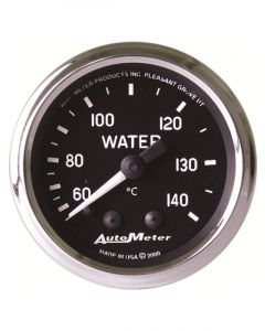 Auto Meter 2-1/16" Water Temp, 60-140 °C, Mechanical,, Mechanical, Cobra