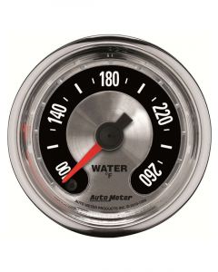 Auto Meter 2-1/16" Water Temp, 100-260 °F, Stepper Motor, American Muscle