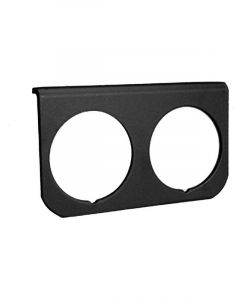 Auto Meter Gauge Mounting Panel, Dual, 2-1/16", Black, Aluminum