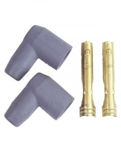 MSD Spark Plug Boots And Terminals Gray Socket 90 Boots 8.0-8.5mm Pair