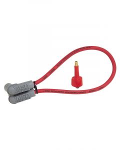 MSD Coil Wire Spiral Core 8.5mm Red Male HEI 90° Boots 18" Long Kit