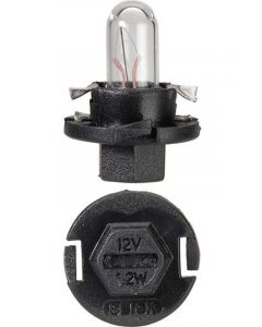 Narva 12 Volt 1.2W Bx8.4D Black Base Dash Panel Globes