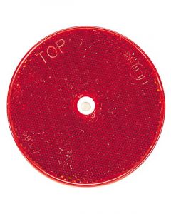 Narva Red Retro Reflector 80mm Dia. With Central Fixing Hole Pack of 2