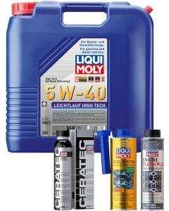 Liqui Moly Leichtlauf High Tech 5W-40 20L + Platinum Service Kit