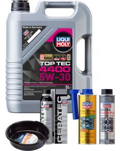 LIQUI MOLY Top Tec 4400 5W-30 5L Platinum Service Kit + 6L Drip Tray