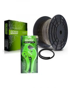 Goss Vacuum Tubing Hose 6mm x 15M + Hose Cutter