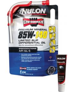 Nulon 85W-140 Limited Slip Differential Oil 1L + Gearbox Diff Treatment 125ml