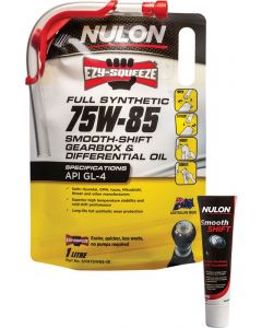 Nulon 75W-85 Manual Gearbox Transaxle Oil 1L + Gearbox Diff Treatment 125ml