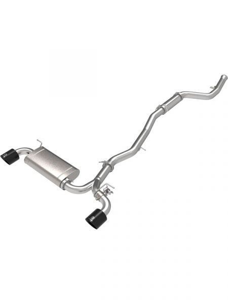 aFe POWER Takeda 2021 Toyota Supra 2.0L (t) 2.5in-3in 304 SS CB Exhaust w/ Black Tips