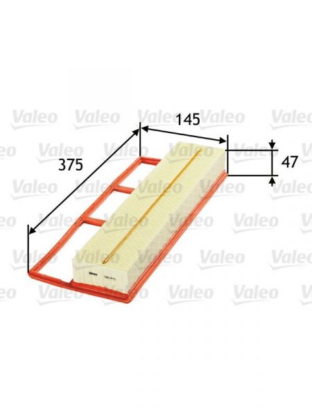 Filtre à Air Valeo 585075 - Haute Filtration, Durable, Facile à Monter, Compatible Multi-modèles