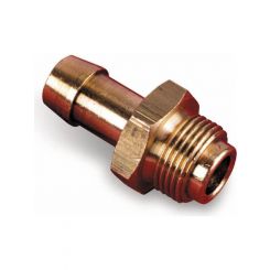 Holley Fitting Carburettor Inlet 9/16 -24" to 3/8" Hose Barb Brass