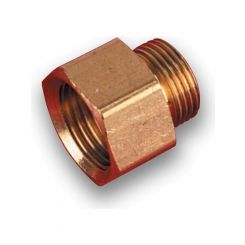 Holley Fitting Fuel Bowl Male 9/16-24" to Female 5/8-18"./Demon Brass