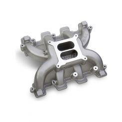 Holley Intake Manifold Natural Square Bore Flange Chevy Small Block LS