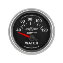 Auto Meter 2-1/16" Water Temp, 40-120 C, Air-Core, Sport-Comp II