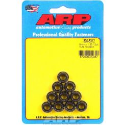 ARP Nut 12PT 8mmX1.25 Thread 10mm Socket Chromoly Black 10pk