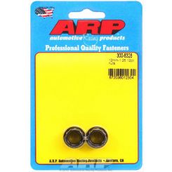 ARP Nut 12PT 12mmX1.25 Thread 14mm Socket Chromoly Black 2pk
