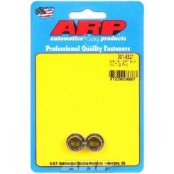 ARP Nut 12PT 3/8-16 Thread 7/16" Socket Chromoly Black 2pk