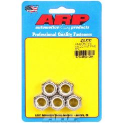 ARP Nuts Hex Head Nylon Insert S/S Polished 1/2"-20 RH Thread Qty 5