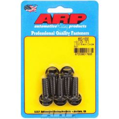 ARP Bolt Kit 3/8"-16 x 1.00" UHL w/ 3/8" Hex Head Black 5pk