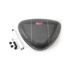 Edelbrock Air Filter Assembly Pro-Flo Triangle Steel Chrome Mesh Finish