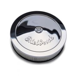 Edelbrock Air Filter Assembly Pro-Flo 14" Dia Round Steel Chrome 3" Filter