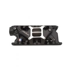 Edelbrock Intake Manifold Performer Dual Plane Aluminium Black Square Bo