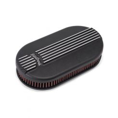 Edelbrock Air Cleaner Assembly Classic Series Small Oval Aluminium Black