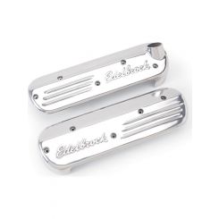 Edelbrock Ignition Coil Covers Aluminium Polished Edelbrock Logo Chevrol