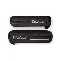 Edelbrock Ignition Coil Covers Aluminium Black Powdercoated Edelbrock Lo