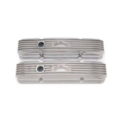 Edelbrock Valve Covers Classic Series Cast Aluminium Polished Edelbrock L