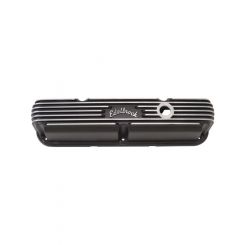 Edelbrock Valve Covers Classic Stock Black Finned Logo For Chrysler SB P…
