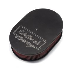 Edelbrock Air Cleaner Assembly Victor Series Oval Aluminium Black Edelbr