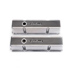 Edelbrock Valve Covers Elite II Series Tall Cast Aluminium Polished Edelb