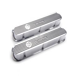 Edelbrock Valve Covers Elite Ii Tall Cast Polished Logo Ford 289 302 351W