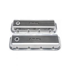 Edelbrock Valve Covers Elite II Series Stock Height Aluminium Polished Ed
