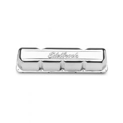 Edelbrock Valve Cover Signature Series Stock Steel Chrome Logo Amc V8 Pair