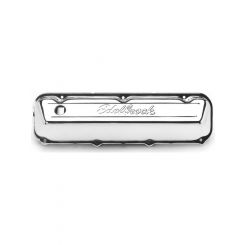 Edelbrock Valve Covers Signature Series Stock Height Steel Chrome Edelbro
