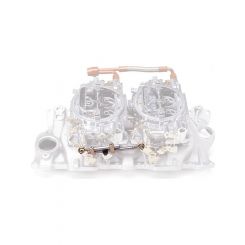 Edelbrock Throttle Linkage Kit Progressive Dual Quad Inline Mount Carter