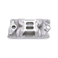 Edelbrock Intake Manifold Performer RPM Air Gap Dual Plane Aluminium Natu
