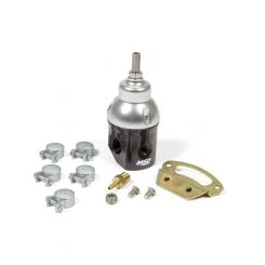 MSD Fuel Pressure Regulator Boost 15-90 PSI Inline Return Black/Clear