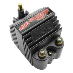MSD Ignition Coil Blaster Ss E-Core Square Epoxy Black 40000 V