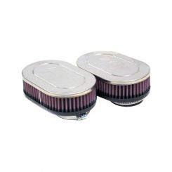 K&N Dual Flange Clamp-On Oval Air Filter