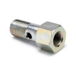 Auto Meter Fitting Pressure Gauge Banjo Bolt Brass Natural 12Mm X 125/1/8